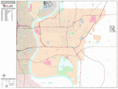 Council Bluffs Digital Map Premium Style